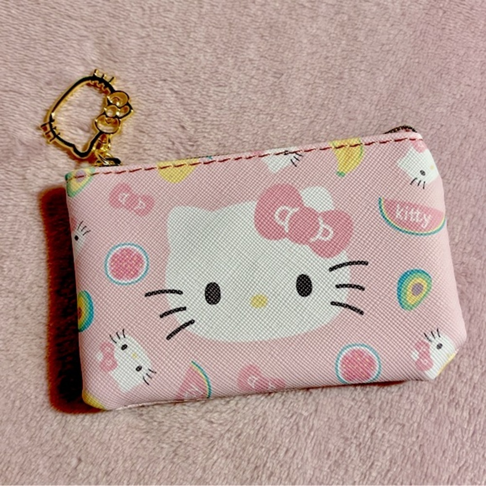 Hello Kitty Fruit Pattern Zippered Pouch Bag - Nw… - image 1